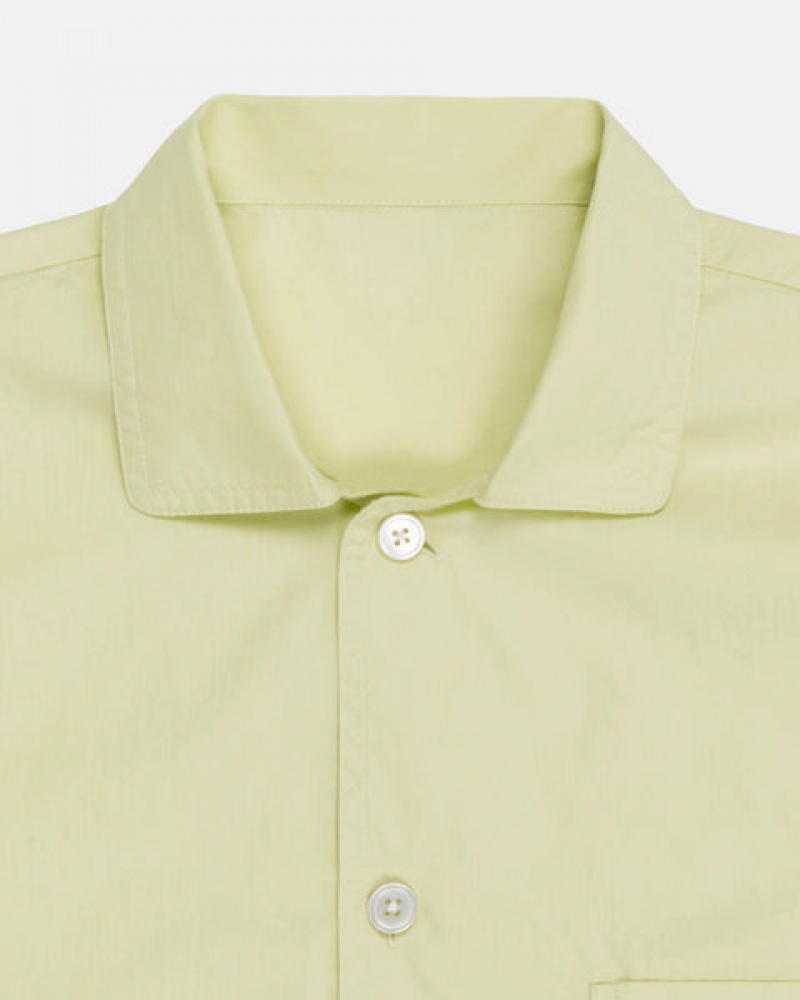 Camisas Stussy Tekla Poplin Pyjama Shirt Feminino Luz Verdes Portugal | SJV-2815