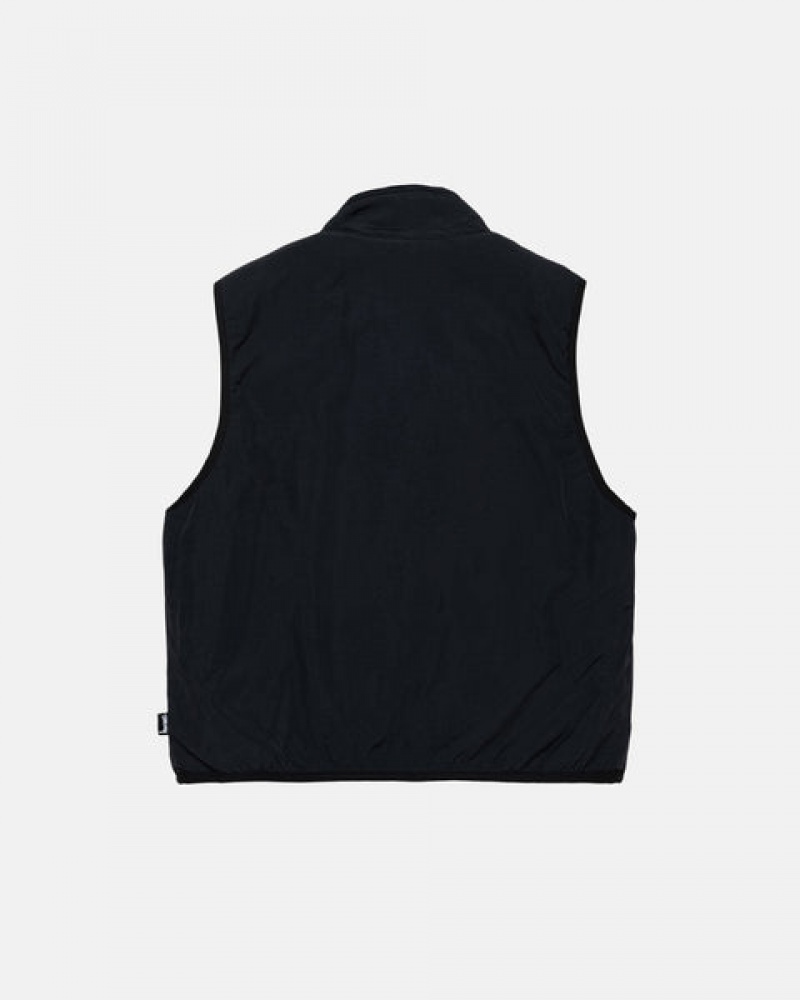 Colete Stussy Sherpa Reversible Vest Feminino Pretas Portugal | YFN-7395