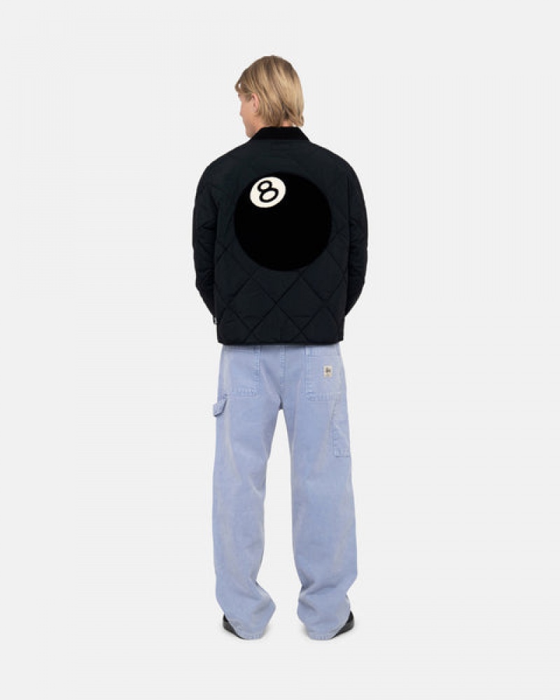 Jaquetas Stussy 8 Ball Acolchoado Liner Jacket Feminino Pretas Portugal | GCJ-1233