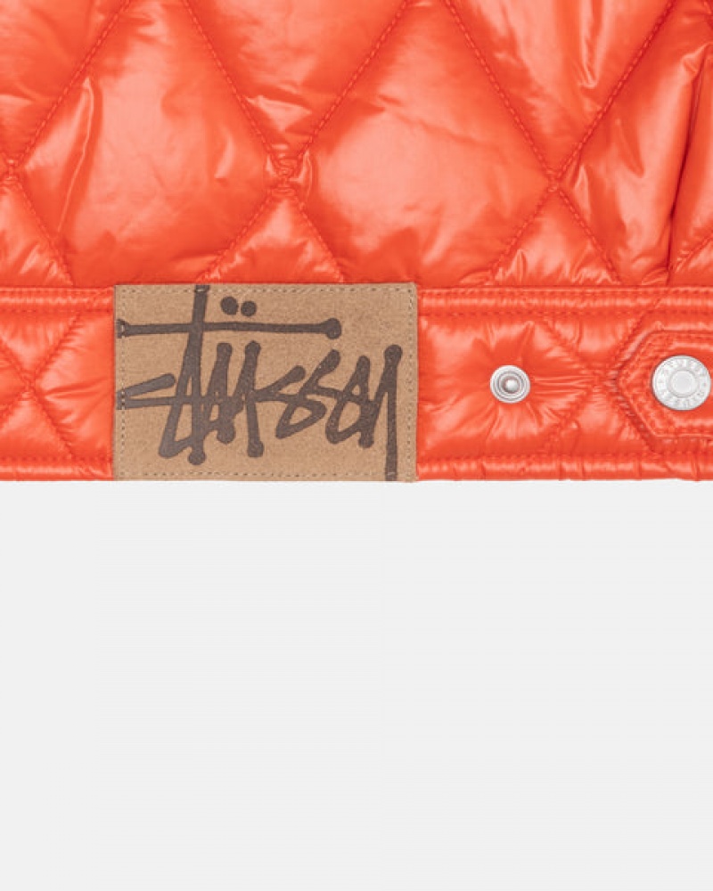 Jaquetas Stussy Ranch Jacket Acolchoado Nylon Masculino Vermelhas Portugal | FTN-1022