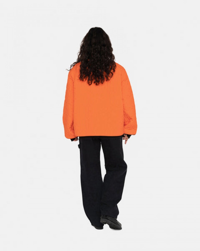 Jaquetas Stussy S Acolchoado Liner Jacket Feminino Laranja Portugal | YVK-8309