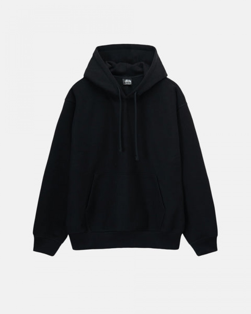 Hoodie Stussy Back Hood Applique Hoodie Feminino Pretas Portugal | JJY-4185