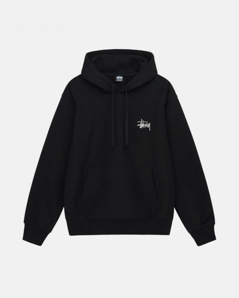 Hoodie Stussy Basic Stussy Hoodie Masculino Pretas Portugal | LSR-2226