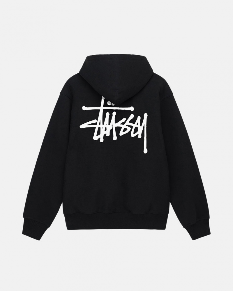 Hoodie Stussy Basic Stussy Hoodie Masculino Pretas Portugal | LSR-2226