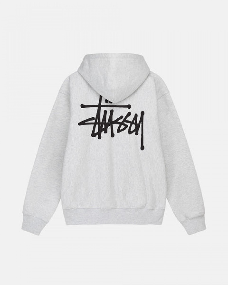 Hoodie Stussy Basic Stussy Zip Hoodie Feminino Cinzentas Portugal | KHW-1951