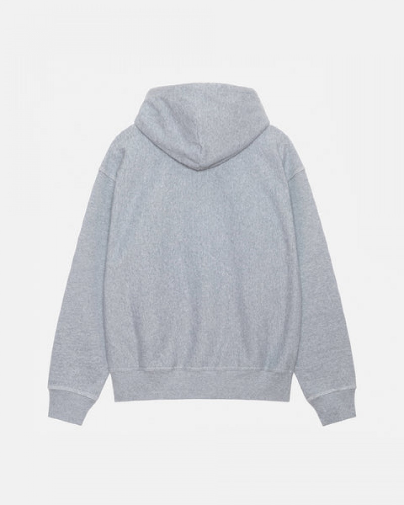 Hoodie Stussy Contrast Stitch Label Hoodie Feminino Cinzentas Portugal | OEO-2237