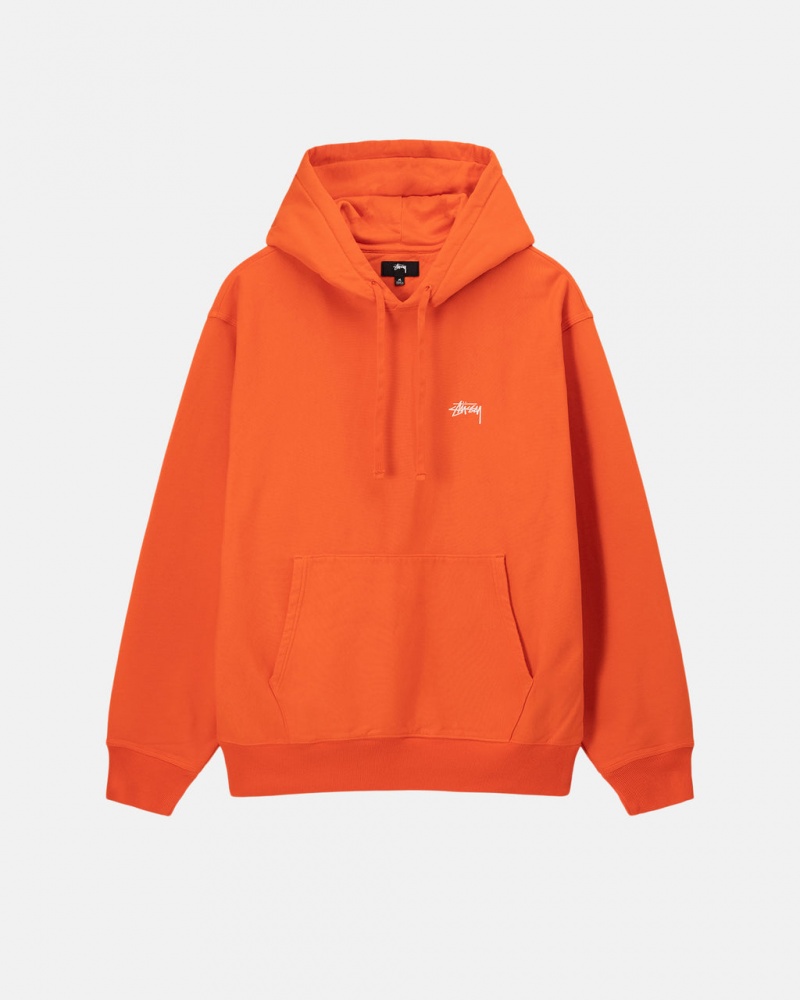 Hoodie Stussy Overdyed Stock Logo Hoodie Masculino Laranja Portugal | CVE-0313