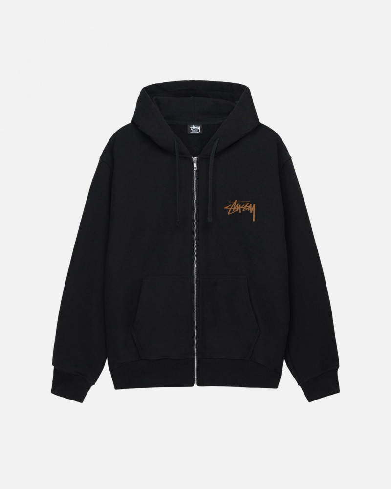 Hoodie Stussy Skate Tough Zip Hoodie Feminino Pretas Portugal | KUV-7759