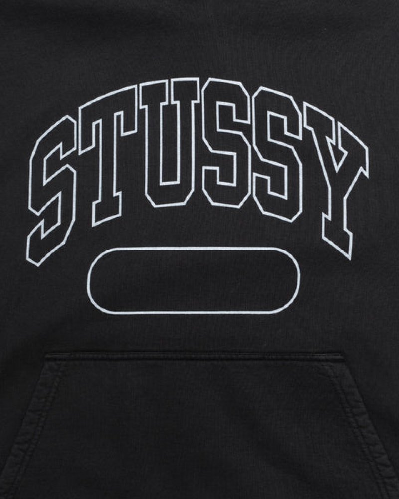 Hoodie Stussy Ss Boxy Cropped Hoodie Feminino Pretas Portugal | NKI-2682