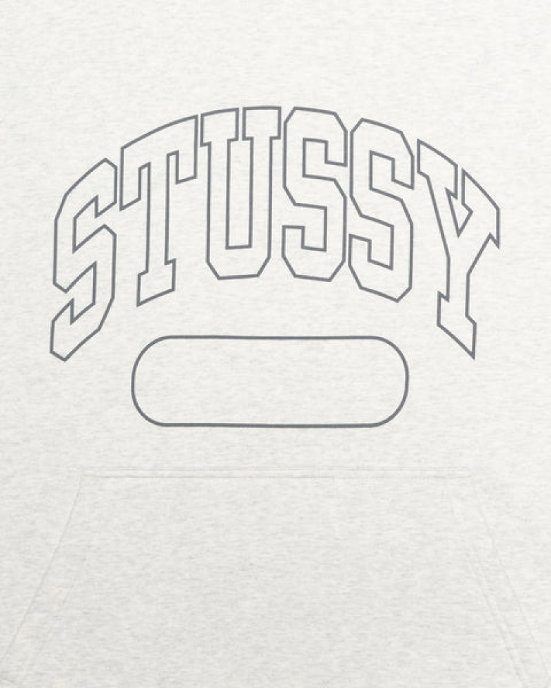 Hoodie Stussy Ss Boxy Cropped Hoodie Feminino Cinzentas Portugal | GUT-6090