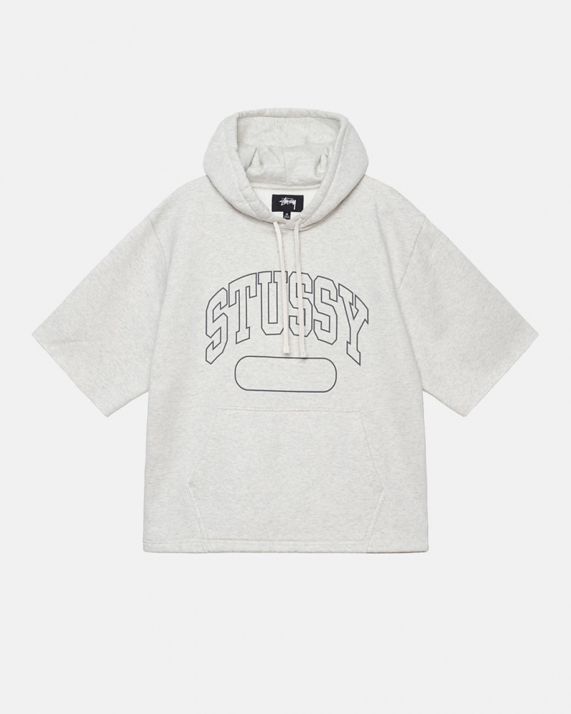 Hoodie Stussy Ss Boxy Cropped Hoodie Feminino Cinzentas Portugal | GUT-6090