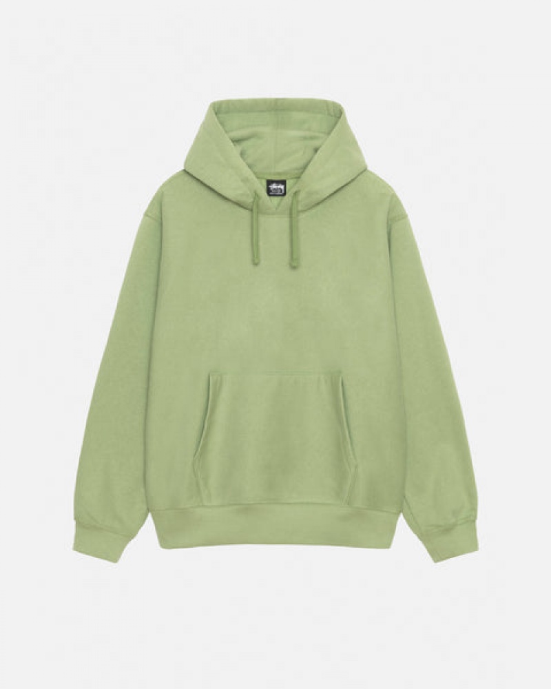 Sweatshirts Stussy Back Hood Applique Hood Feminino Verdes Portugal | UXO-5757