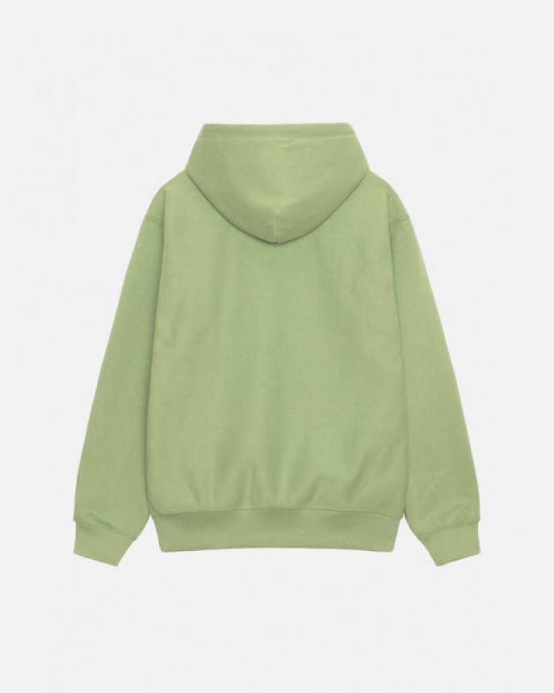 Sweatshirts Stussy Basic Applique Hood Feminino Verdes Portugal | BDC-3782