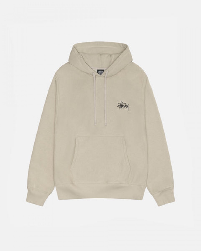 Sweatshirts Stussy Basic Stussy Hood Feminino Caqui Portugal | IVU-3408