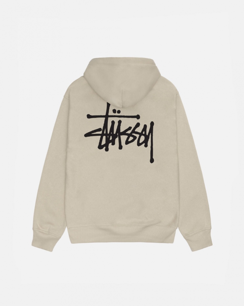 Sweatshirts Stussy Basic Stussy Hood Feminino Caqui Portugal | IVU-3408