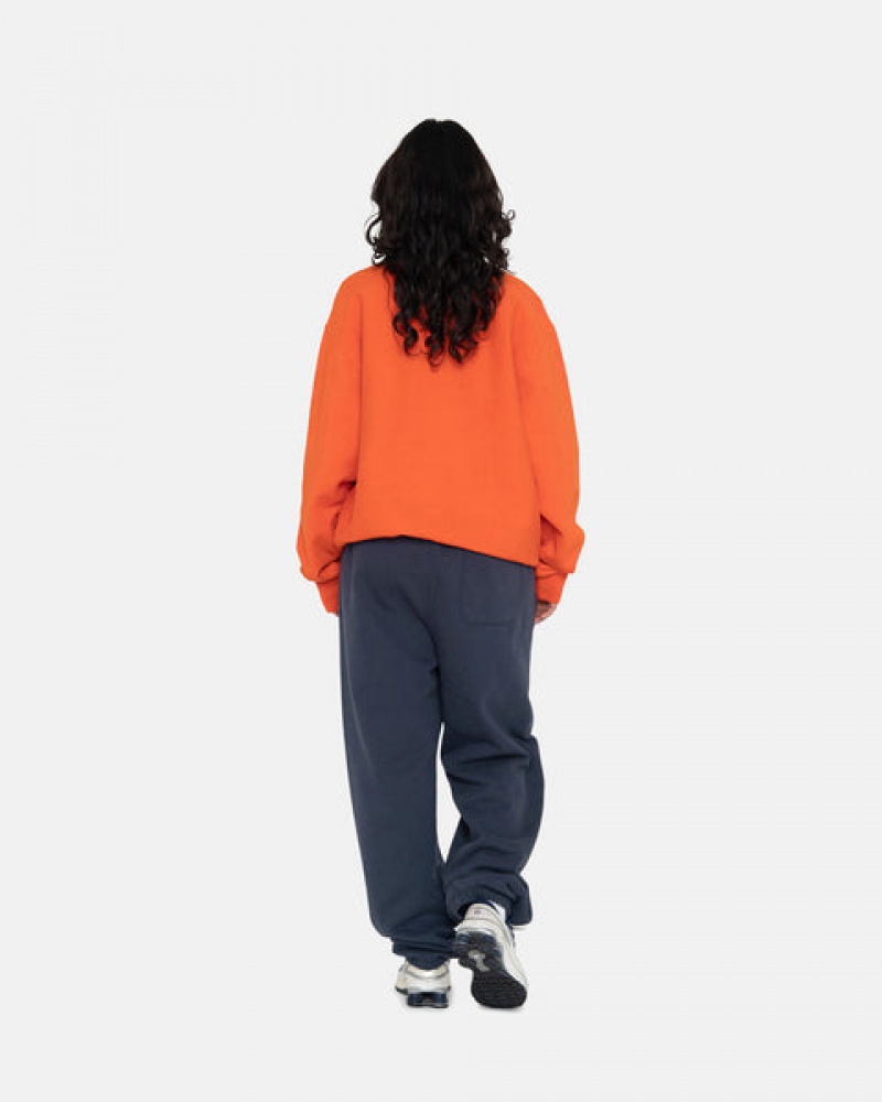 Sweatshirts Stussy Overdyed Stock Logo Crew Masculino Laranja Portugal | PJS-1657