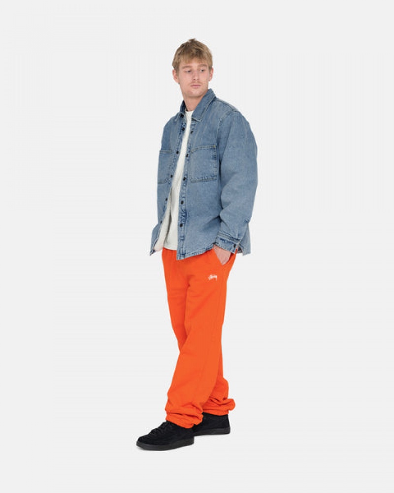 Sweatshirts Stussy Overdyed Stock Logo Pant Masculino Laranja Portugal | ZGH-0809