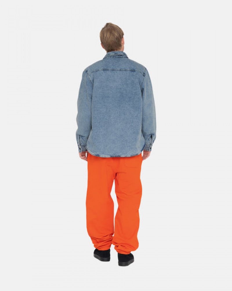 Sweatshirts Stussy Overdyed Stock Logo Pant Masculino Laranja Portugal | ZGH-0809