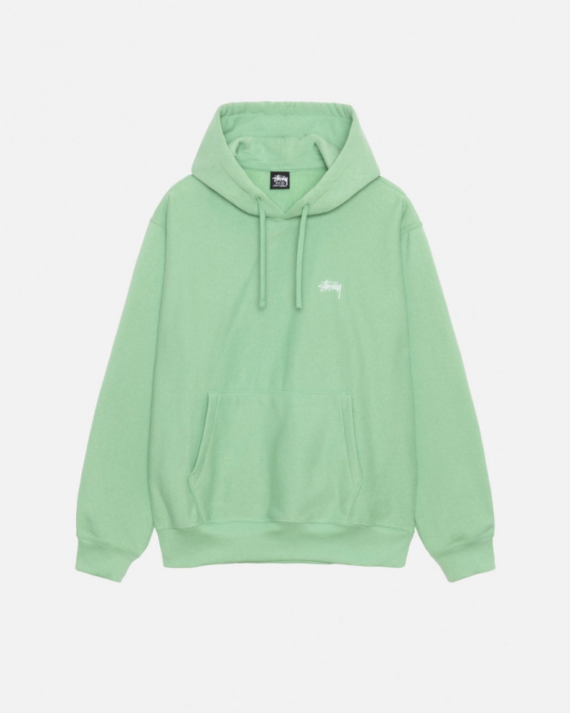 Sweatshirts Stussy Stock Logo Hood Feminino Verdes Portugal | JUC-4196