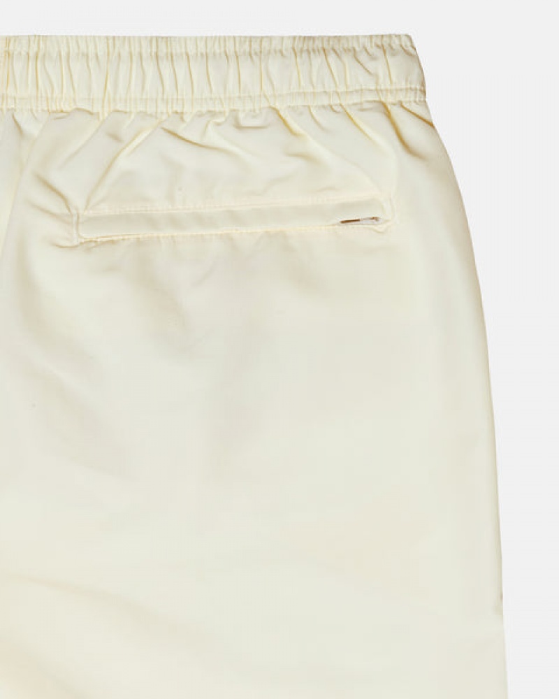 Roupa De Banho Stussy Big Basic Agua Curta Masculino Creme Portugal | UET-1457