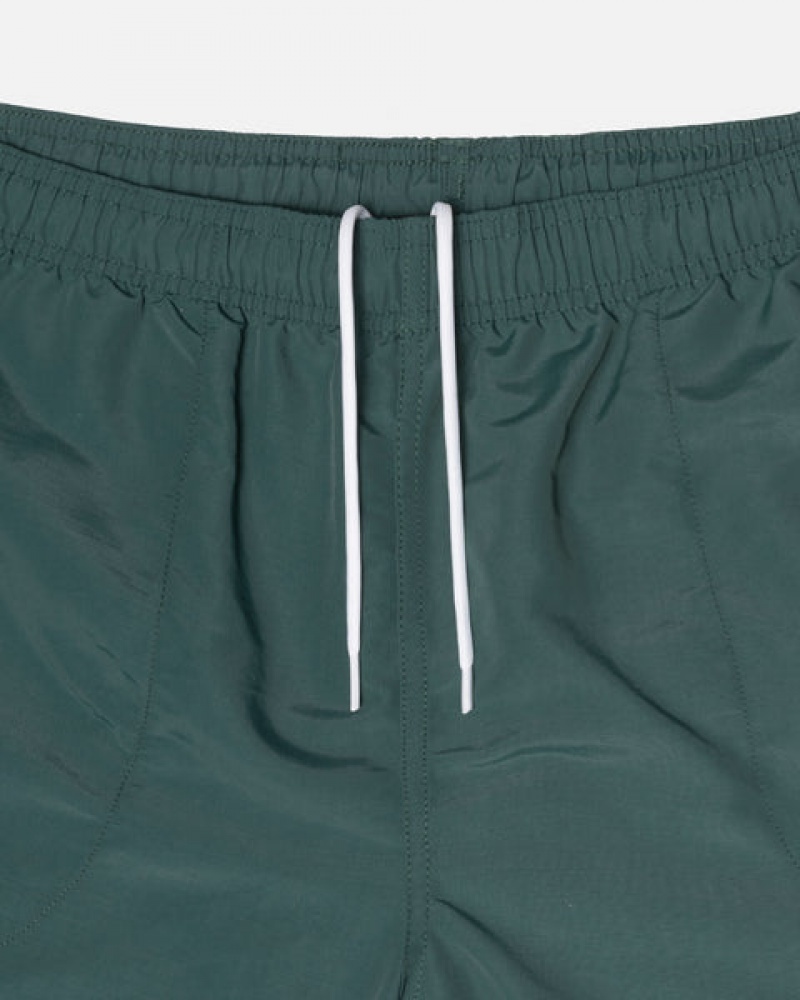 Roupa De Banho Stussy Big Basic Agua Curta Masculino Verdes Portugal | POU-9714