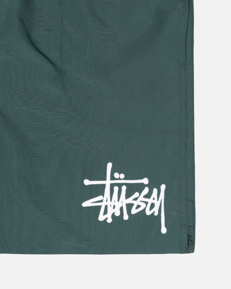 Roupa De Banho Stussy Big Basic Agua Curta Feminino Verdes Portugal | KZR-3745