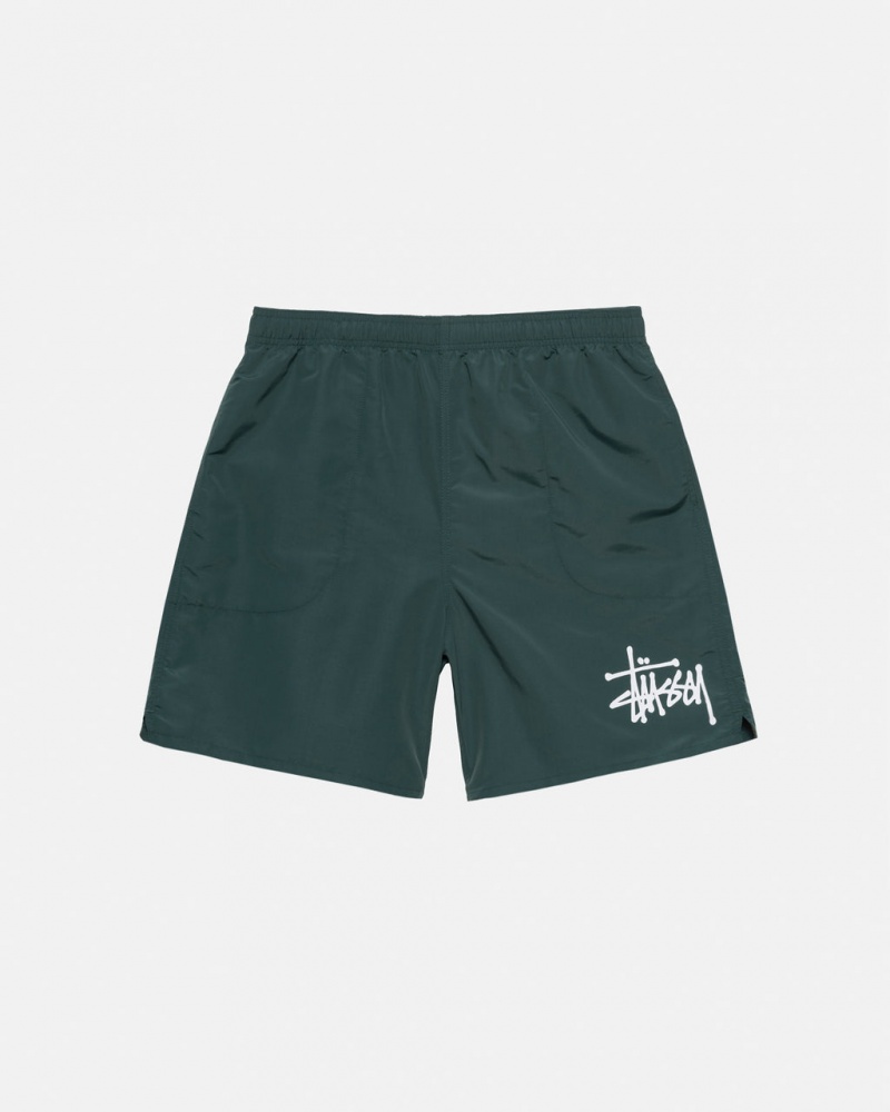 Roupa De Banho Stussy Big Basic Agua Curta Feminino Verdes Portugal | KZR-3745