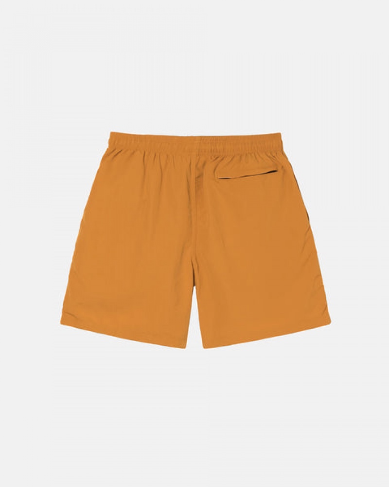 Roupa De Banho Stussy Curly S Agua Curta Masculino Laranja Portugal | PSC-5214