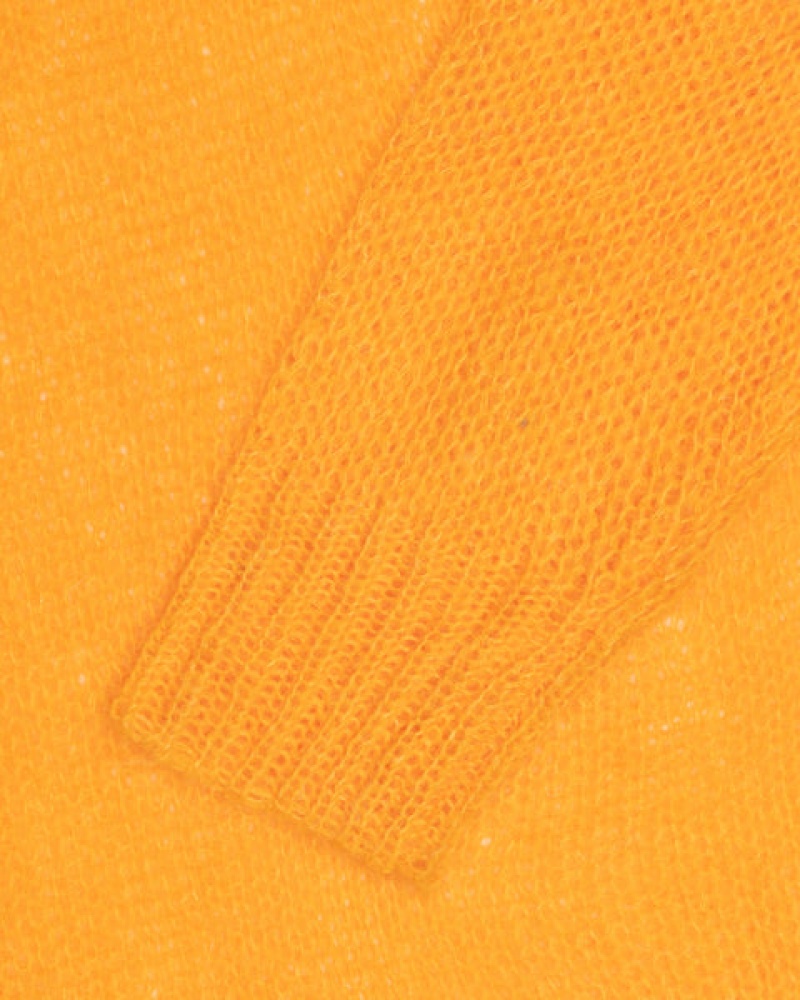 Suéteres Stussy Loose Knit Moletom Feminino Laranja Portugal | JKL-5198