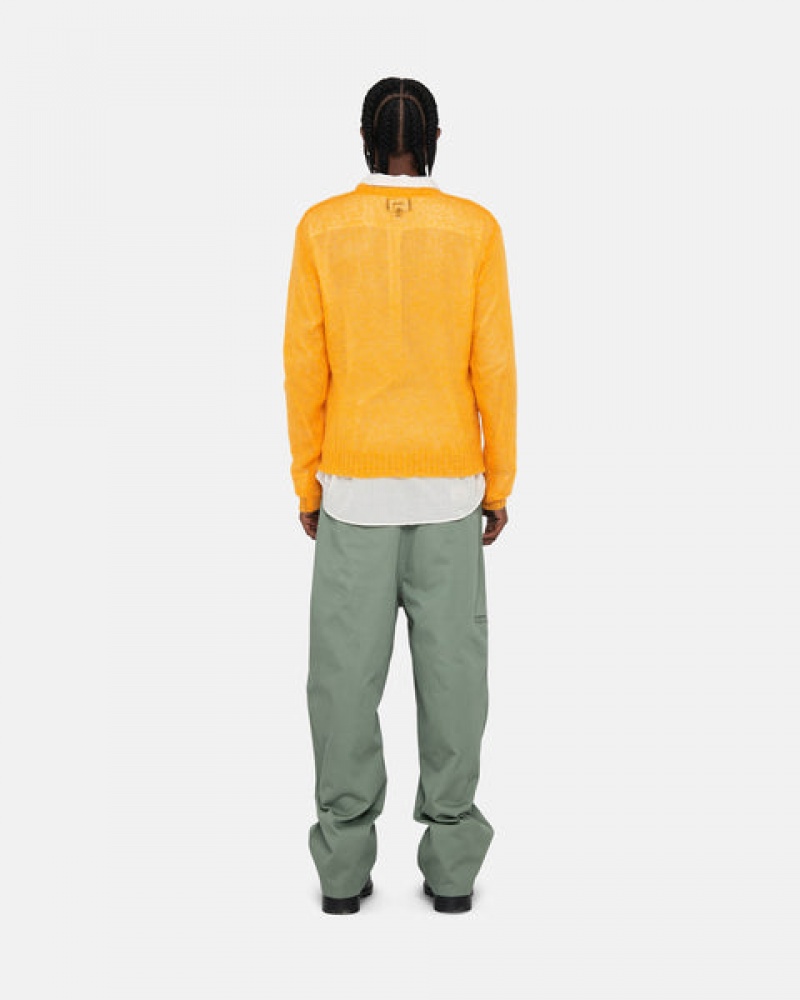 Suéteres Stussy Loose Knit Moletom Feminino Laranja Portugal | JKL-5198