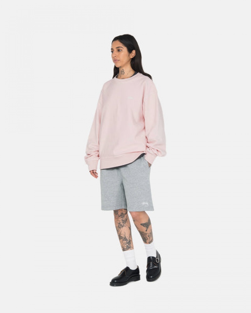 Sweatshorts Stussy Stock Logo Sweat Curta Feminino Cinzentas Portugal | BVU-3934