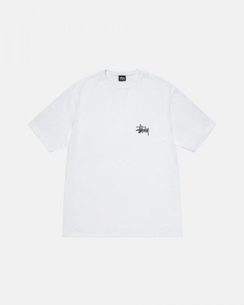 T Shirts Stussy Basic Stussy Tee Feminino Branco Portugal | XRI-1780