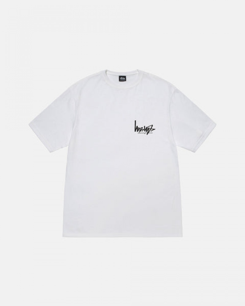 T Shirts Stussy Flipped Tee Feminino Branco Portugal | CBL-1721