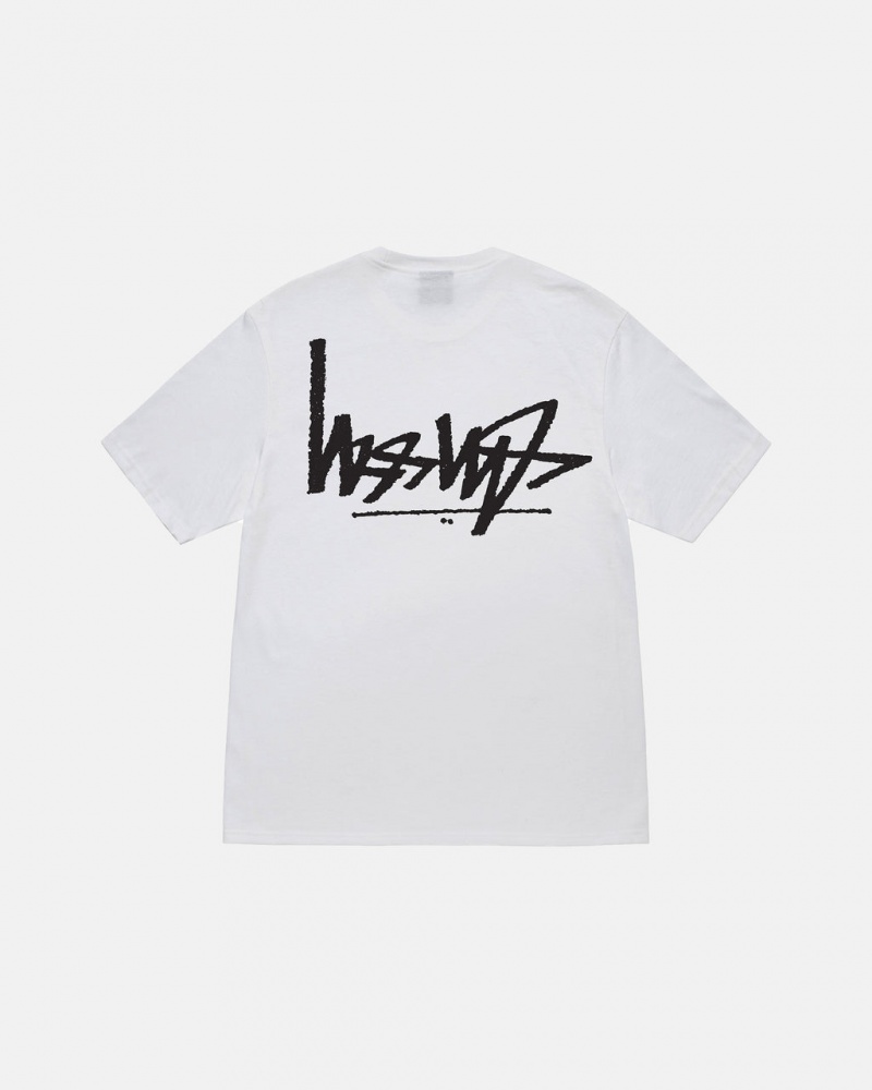 T Shirts Stussy Flipped Tee Feminino Branco Portugal | CBL-1721