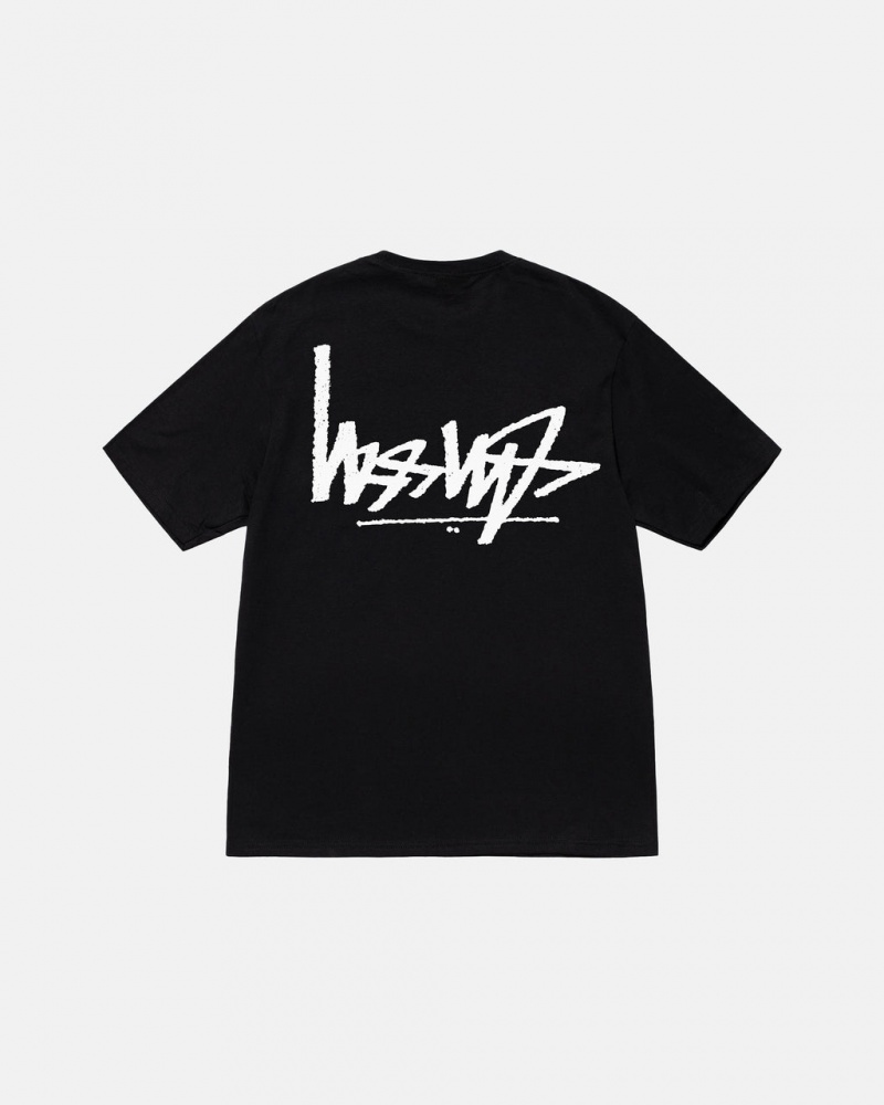 T Shirts Stussy Flipped Tee Feminino Pretas Portugal | FWD-3501