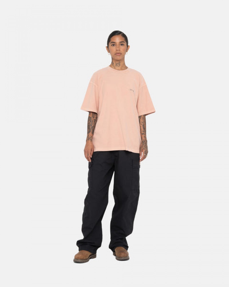 Tops Stussy Pig. Dyed Inside Out Crew Masculino Luz Rosa Portugal | GIC-5578