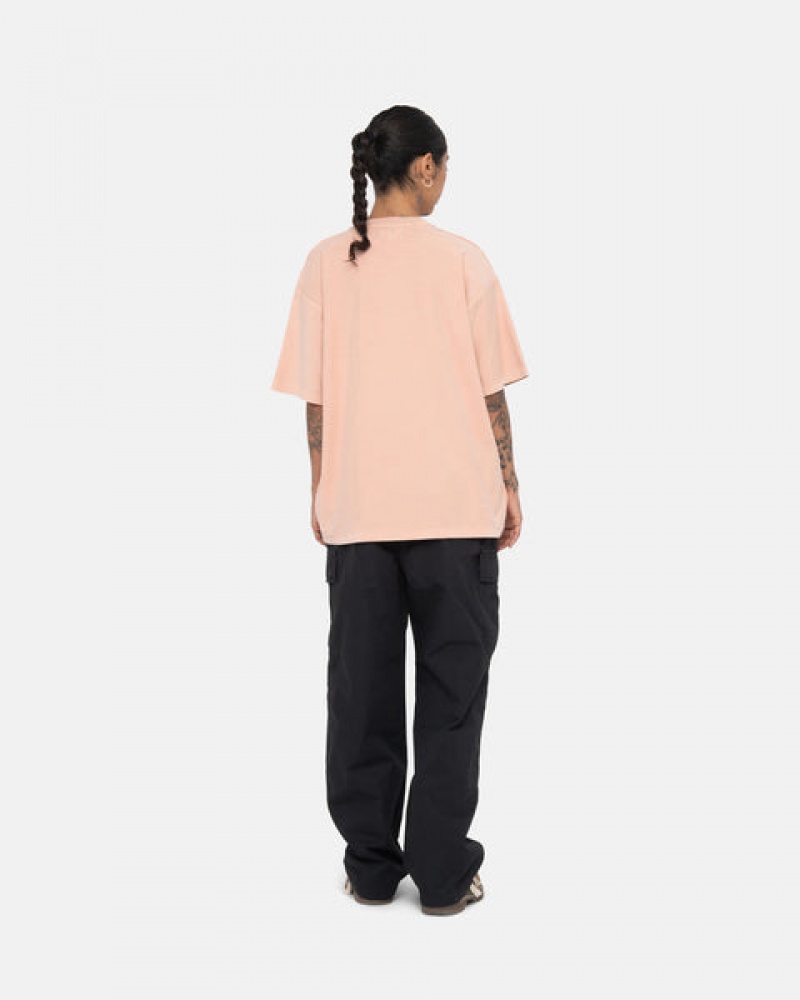 Tops Stussy Pig. Dyed Inside Out Crew Masculino Luz Rosa Portugal | GIC-5578