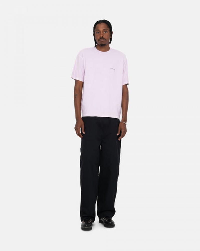 Tops Stussy Pig. Dyed Inside Out Crew Masculino Roxo Portugal | GUD-8011