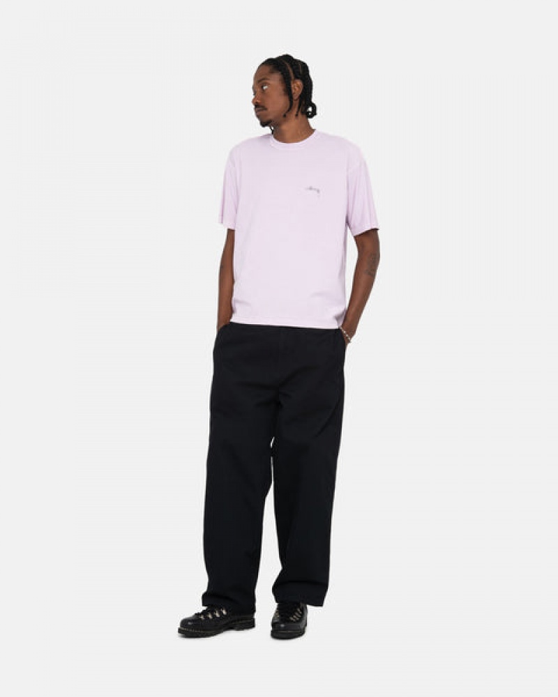 Tops Stussy Pig. Dyed Inside Out Crew Masculino Roxo Portugal | GUD-8011